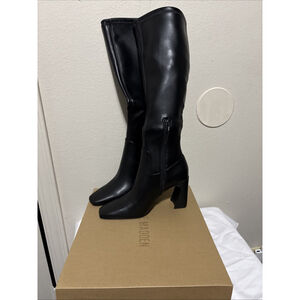 Steve Madden Women Lamarca Knee High Stretch Dress Boots Size US 6 Black